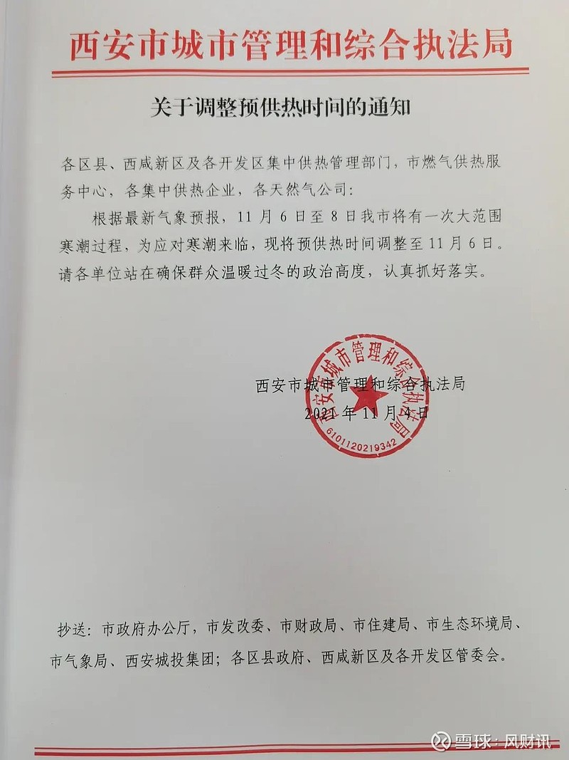 西安供暖通知最新动态解读，政策更新与解读