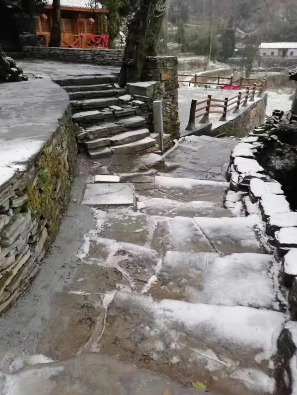 岳麓山下雪，冬日奇迹的美丽展现